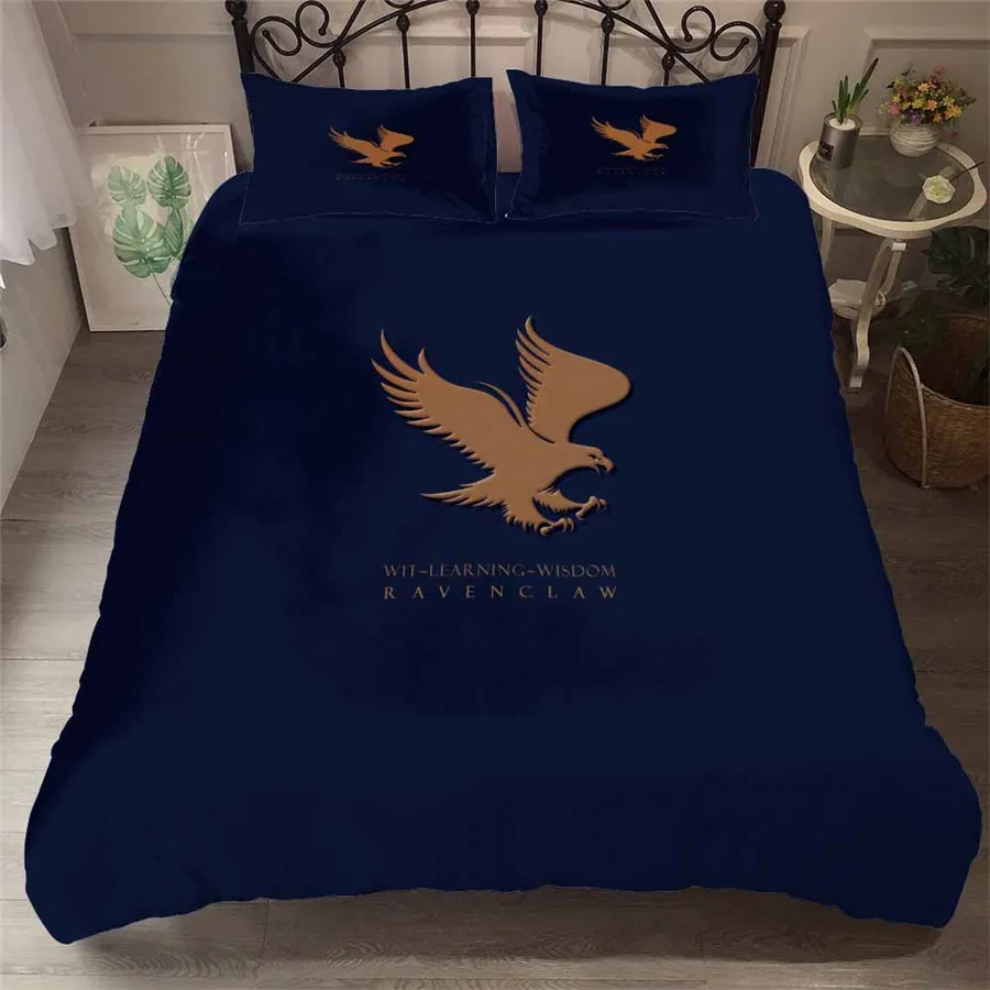 

HELENGILI 3D Bedding Set Harry Potter Print Duvet Cover Set Bedcloth with Pillowcase Bed Set Home Textiles #HLBT-27