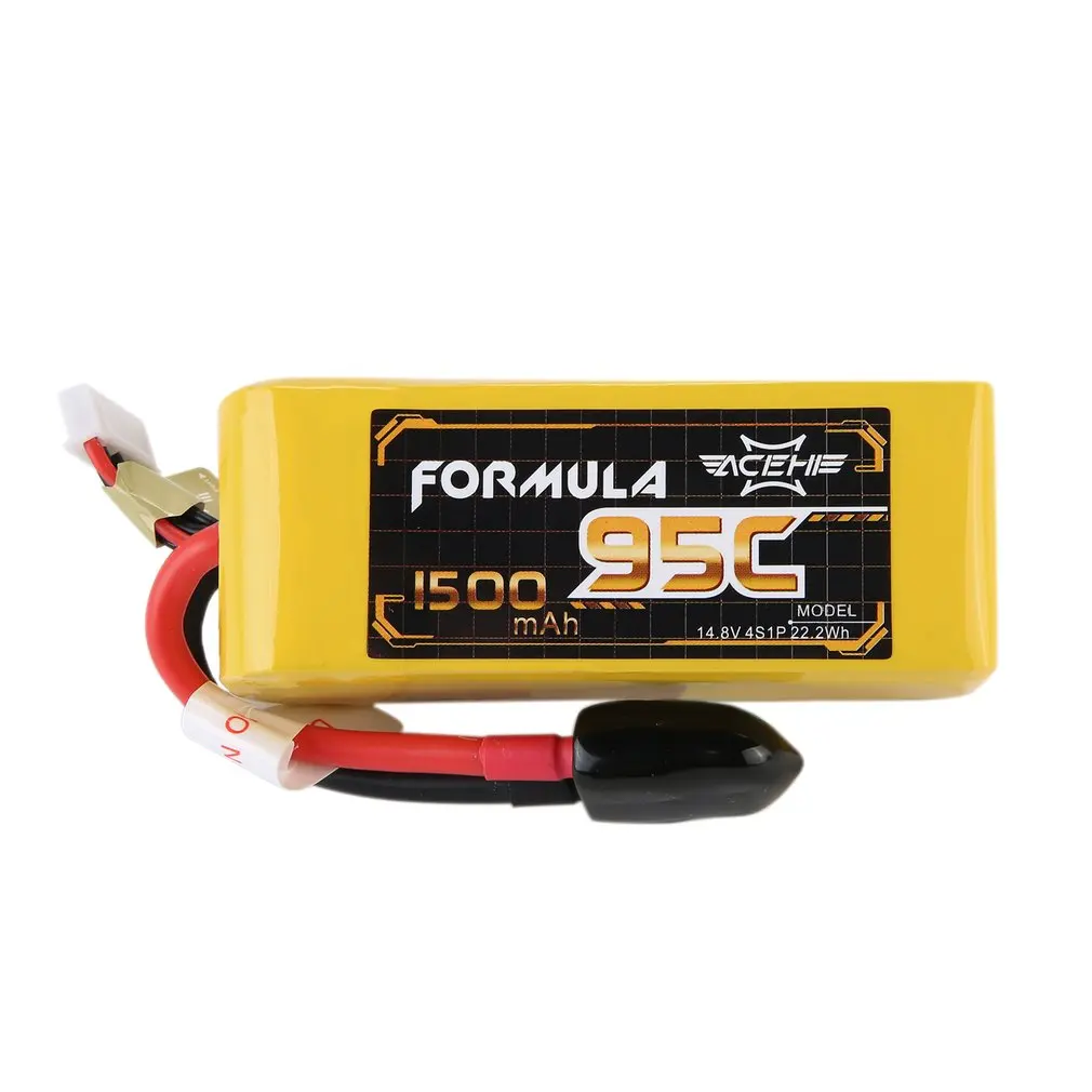 

1500mAh 95C 14.8V 4S1P 22.2Wh Capacity Lightweight High Rated Racing Series Lipo Battery With XT60 Plug For FPV Racing Model Toy