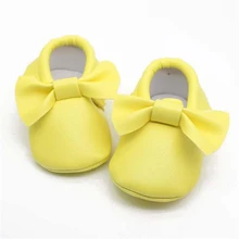 Обувь для младенцев детское платье с бантом Ленточки туфли с блестками мягкая подошва для малышей Спортивная Повседневное ShoesBebek Ayakkabi/Обувь для детей