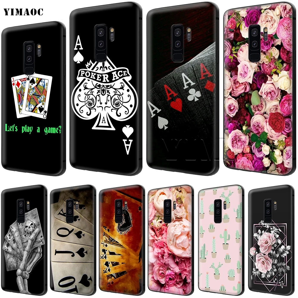 

YIMAOC Poker Play Cards Game Case for Samsung Galaxy A7 A8 A9 A10 A20 A30 A40 A50 A70 M10 M20 M30 S10e J6 Plus