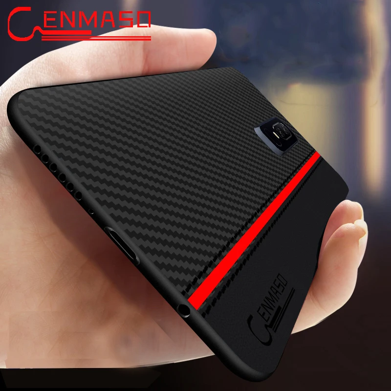 Funda de cuero de PU de fibra de carbono Oneplus 6 Funda original a prueba de golpes Funda de protección completa One Plus 6 Funda 1 + 6 Funda trasera de teléfono