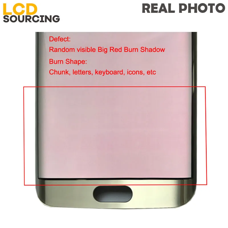 Красная горящая Тень для samsung Galaxy S6 Edge G925/S6 Edge Plus G928 ЖК-дисплей кодирующий преобразователь сенсорного экрана в сборе с рамкой