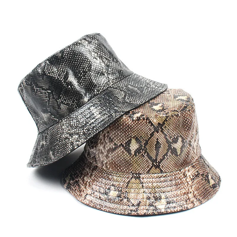 

Military Snakeskin Bucket Hats Jungle Camo Fisherman Hat with Wide Brim Sun Fishing Bucket Hat Camping Caps Panama Bucket Hat
