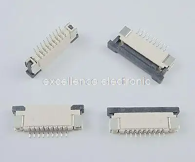 

50 Pcs FPC FFC 1mm Pitch 9 Pin Drawer Type Ribbon Flat Connector Top Contact