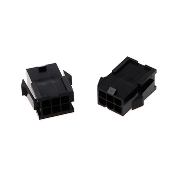 

30 Pcs 4.2mm 6P 6 Pin Female Power Connector For PC Computer PCI-E Plastic Shell