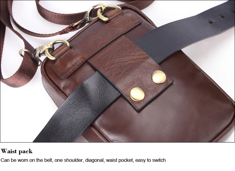 Meesii мужская дорожная поясная сумка из натуральной кожи на ремне, маленькая сумка на плечо, Повседневная поясная сумка на молнии, сумка для ношения на открытом воздухе