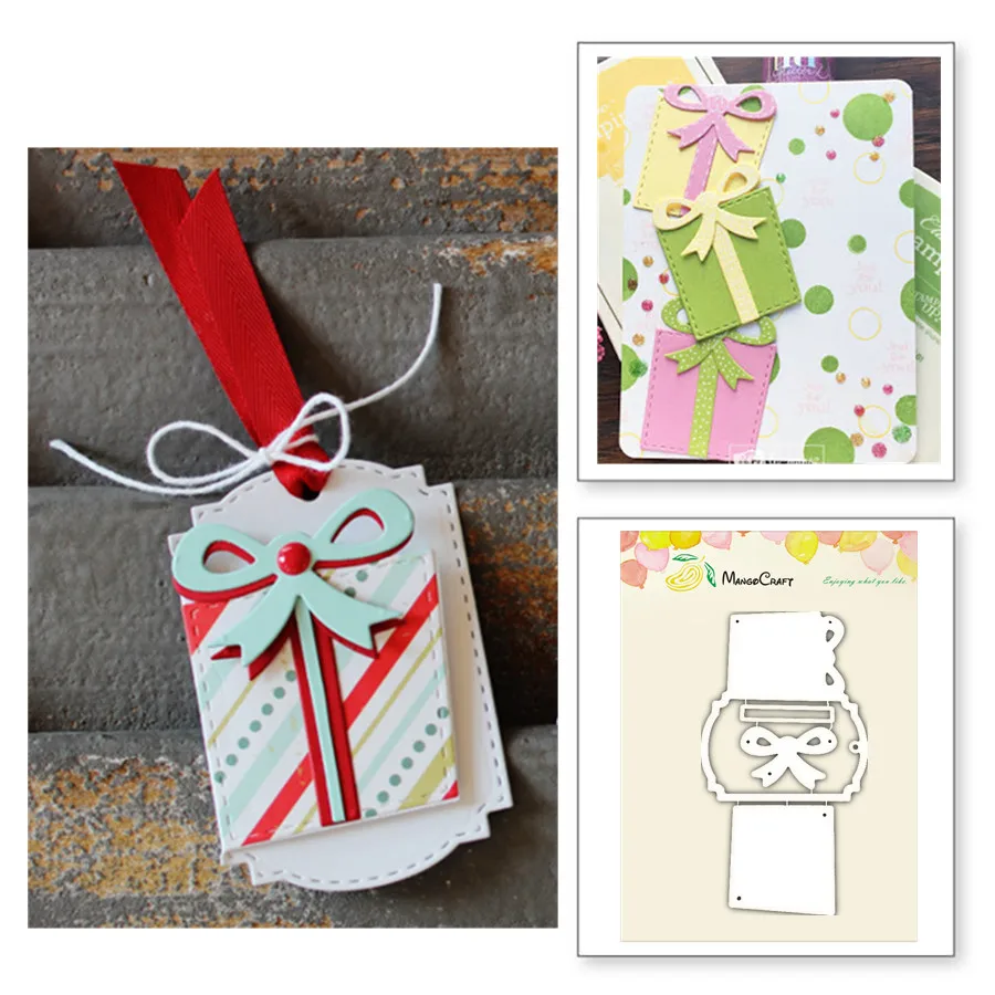 

Christmas gifts box Metal cutting dies frame craft cutting die embossing stencil for handmade Paper card making scrapbooking