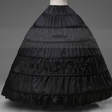 Womans Vestido de Enagua de La Crinolina para el vestido de Boda Del Vestido de Bola Enaguas negro Jupon enaguas Underskirt párr vestidos de novia