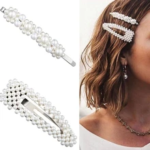 Комплект из 2 предметов; модная жемчужная заколка расческа для волос; заколка шпилька