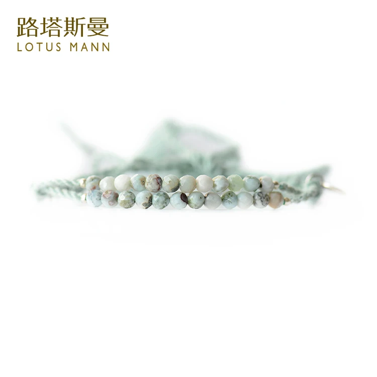 

Larry and 925 silver bead weaving cotton wish tether bracelet