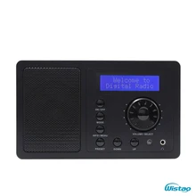 2W RMS DAB + FM Digital Radio Bluetooth Speaker Snooze & Alarm Clock LCD Display Automatic Search Station Desktop Home Radios