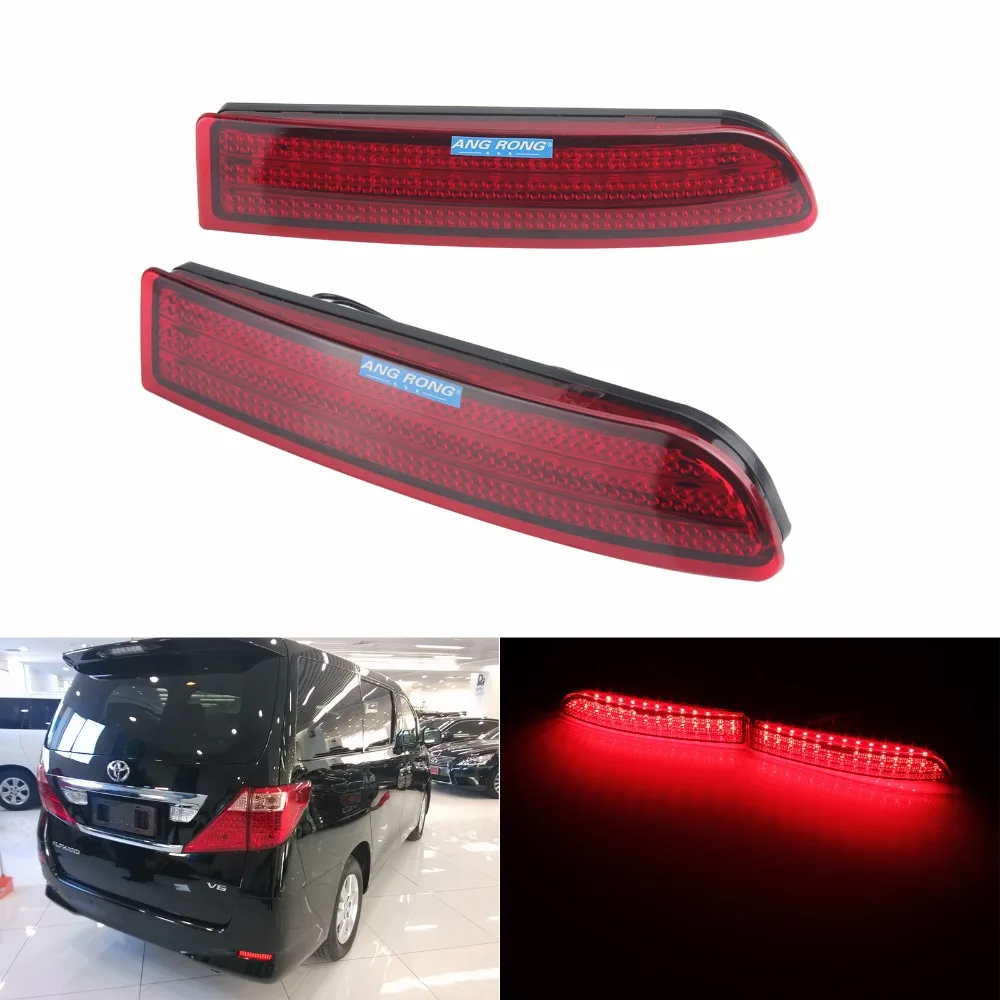 ANGRONG 2x czerwony reflektor tylnego zderzaka led hamulec ANGRONG 2x czerwony reflektor tylnego zderzaka LED światło