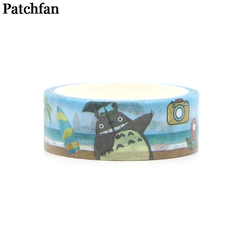 20 шт./лот Patchfan Tonari no Totoro Забавный мультфильм альбом книга DIY Скрапбукинг клей васи маскирующая лента печатные наклейки A2003