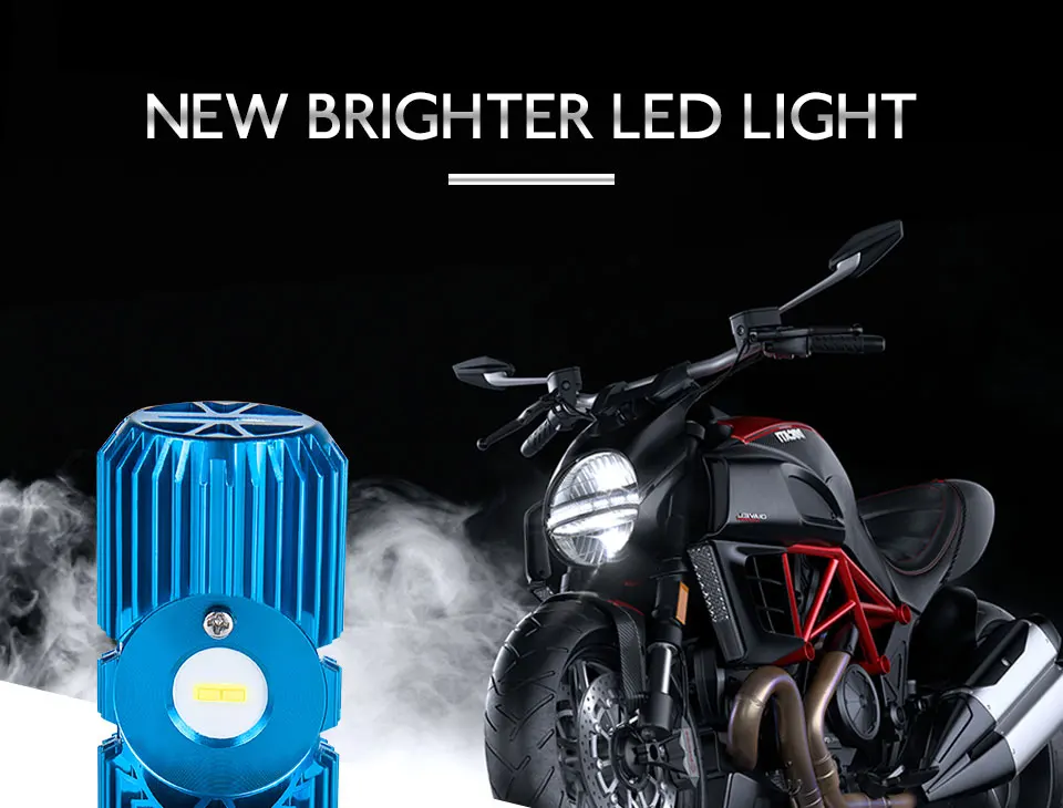 LED H4 P43t HS1 LED BA20D H6 Motorcycle Headlight Bulb 2400Lm HI-LO Lamp Scooter Accessories Moto DRL Lights For Suzuki 12V  (1)