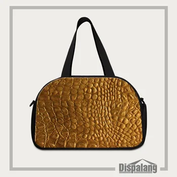 

Dispalang Fashion Men's Travel Bag Snakeskin Print Women WaterproofTravel Duffel Bag Large Capacity Luggage Bag Cool Weekend bag