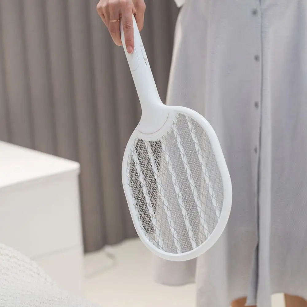 

Jordan&judy 3000V Electric Mosquito Swatter Three-layer Anti-electric Shock Net USB Charging Mosquito Dispeller