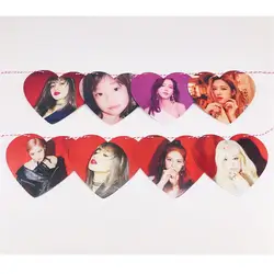 Kpop BLACKPINK KILL THIS LOVE открытки GOT7 TXT бумажный флаг плакат повесить фотографии картина домашнее украшение стиль сердца