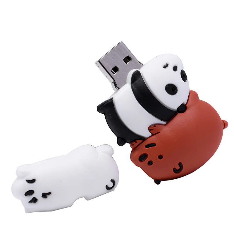 JASTER Новая мода реальная емкость креативный силикагель U диск милый медведь USB 2,0 4 ГБ 128 ГБ 16 ГБ 32 ГБ 64 ГБ 8 ГБ USB флэш-накопитель