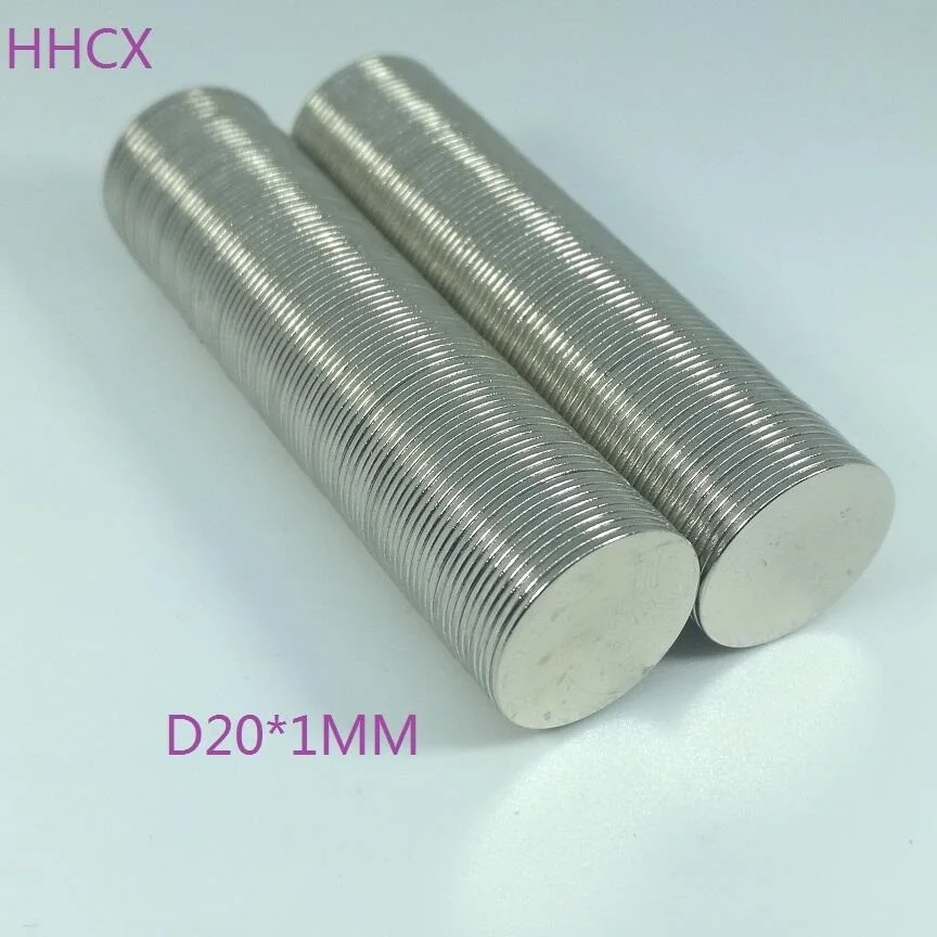 

50pcs/lot Disk magnet 20x1 mm N38 Strong Disc NdFeB Rare Earth Magnet 20*1 Neodymium Magnets 20MM X 1MM