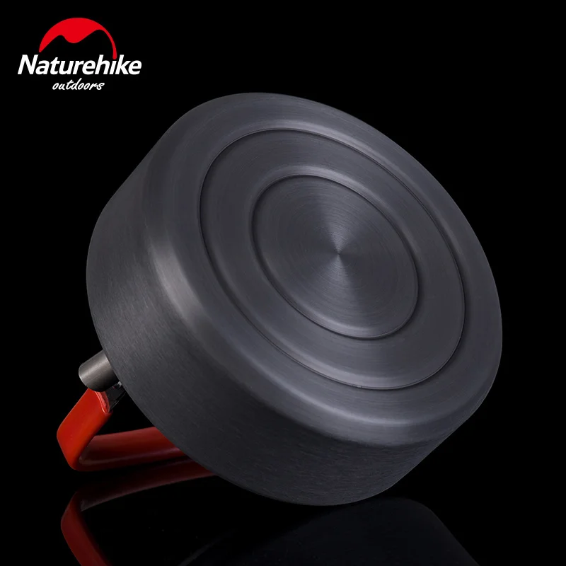 Naturehike al aire libre camping aleación de aluminio café ultraligero tetera viaje 1.1L