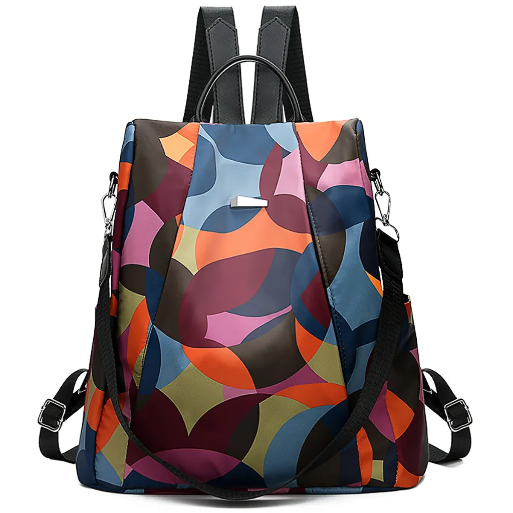 Женский рюкзак для путешествий, разноцветный, ткань Оксфорд, Студенческая сумка, школьный рюкзак, Mochilas Mujer, Mochila Feminina, рюкзак# P - Цвет: A