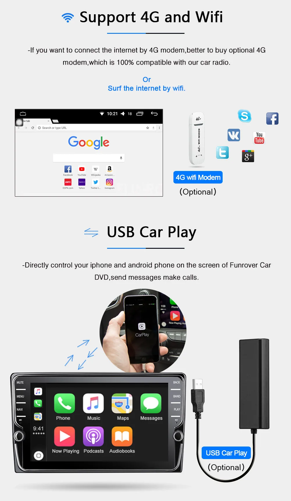 Top Funrover IPS Android 8.0 Car dvd multimedia Player for Suzuki SX4 2006-2013 head unit Car Radio GPS Navigation Stereo 2 din dvd 20