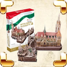 Новогодний подарок Matyas-Templom Halaszbastya 3D головоломка модель здания DIY структура большая церковная головоломка дети взрослые сборные игрушки