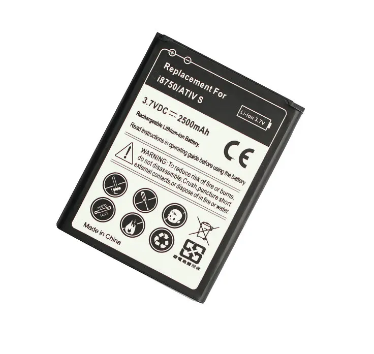 Сменный аккумулятор Ciszean 2500 мА/ч для Samsung galaxy ATIV S i8750 i8370 i8790 S|battery for samsung|battery forbattery