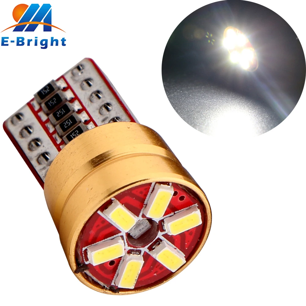 YM E-Bright 10-100-500шт/лот W5W T10 3014 6 SMD СВЕТОДИОДНЫЙ Canbus без ошибок лампы для чтения в