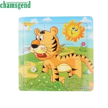 High Quality font b Wooden b font Tiger Jigsaw Toys For Kids Education And Learning Puzzles