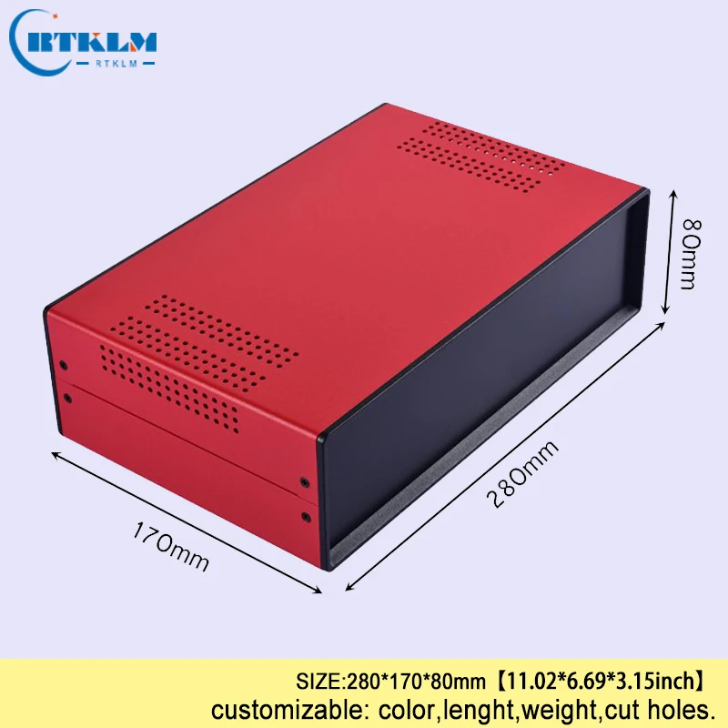 DIY Распределительная коробка распределительный чехол на заказ diy железная проектная коробка для электронного корпуса приборная коробка 280*170*80 мм