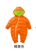 Осенне-зимний костюм для маленьких девочек и мальчиков от 0 до 18 месяцев теплый комбинезон с капюшоном, комбинезоны для новорожденных, Одежда для младенцев, BC1351
