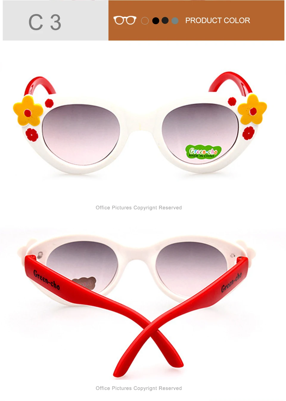 jumlai 2018 NEW Children Goggle Girls Sunglasses Hot Fashion Boys Girls Baby Child Classic Retro Cute Sun Glasses UV400 (5)