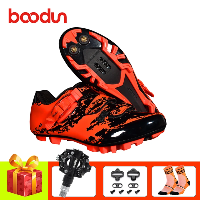 Мужская и женская обувь для езды на велосипеде BOODUN sapatilha ciclismo mtb дышащая горном с