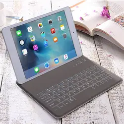 Универсальный Ультратонкий Беспроводной Bluetooth клавиатура с ПУ кожа защитный чехол для iPad AIR/AIR2 Лидер продаж 7,9 9. 7 дюймов