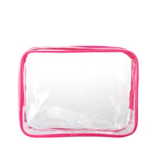 Clear Transparent PVC Travel Swimming Bags Cosmetic Bag Make Up Toiletry Bag with Zipper