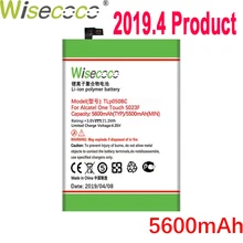 Wisecoco 5600 мАч TLp050BC батарея для Alcatel One Touch 5023F PIXI 4 Plus power Phone новейшее производство батарея+ номер отслеживания