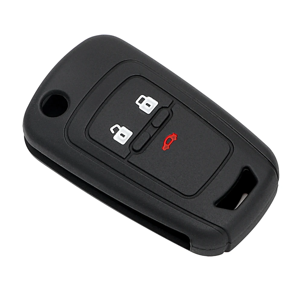 

Auto Key Cover For Chevrolet Cruze 2013 3 Buttons Silicone Remote Key Luminous Option Cover Case Fashion Key Case For Car