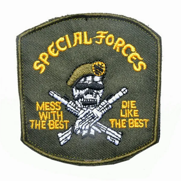 embroidered special force Morale Patch with hook back Military patch