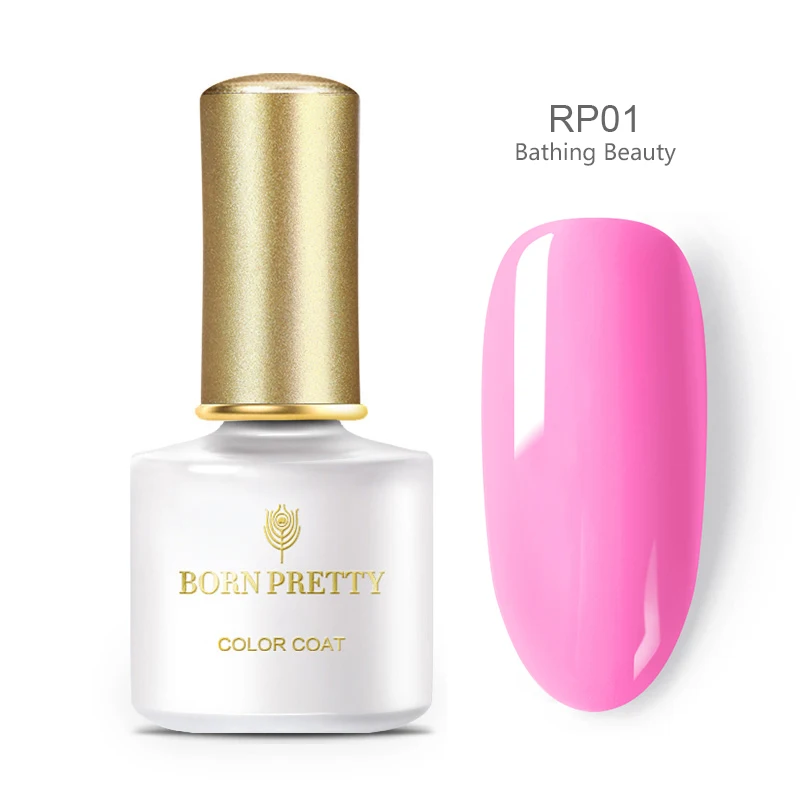 BORN PRETTY 6 мл красный УФ-Гель-лак 6 мл розовый чистый цвет ногтей замачиваемый гель для ногтей маникюрный лак принадлежности дизайн ногтей - Цвет: BP-RP01Bathingbeauty