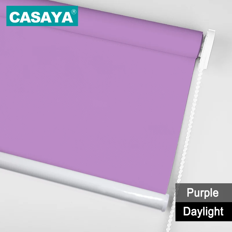 Daylight purple Customized Size Daylight/ Blackout Roller Blinds Office Kitchen Bed Room window blinds dark grey white grey - Цвет: Daylight purple
