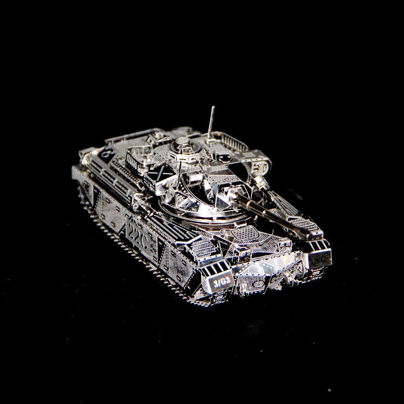 3D металлические Пазлы Модель серебряного цвета Chieftain Tank MK50 Развивающий Пазл игрушки самостоятельно/влюбленные Друзья Детские элегантные подарки