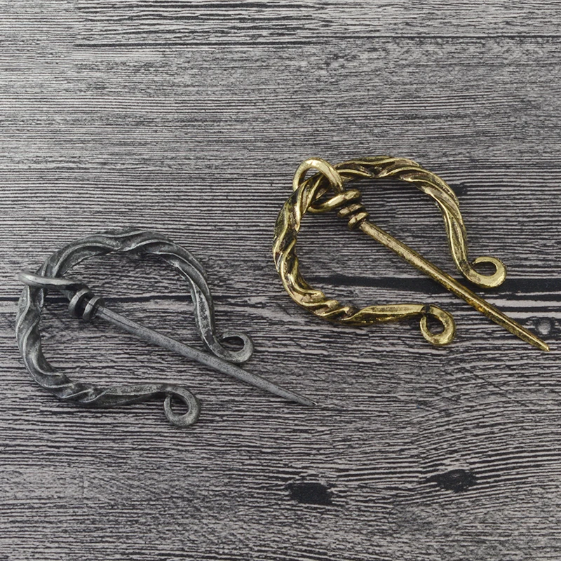 Викинг Ретро Серебряная бронзовая шпилька латунь символическая сила эмаль застежка для броши плащ Кнопка средневековая мода ювелирные изделия подарок
