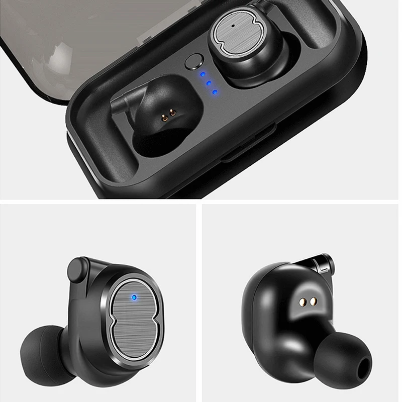 Беспроводные наушники V5.0 Bluetooth гарнитура глубокий бас стерео звук спортивные для