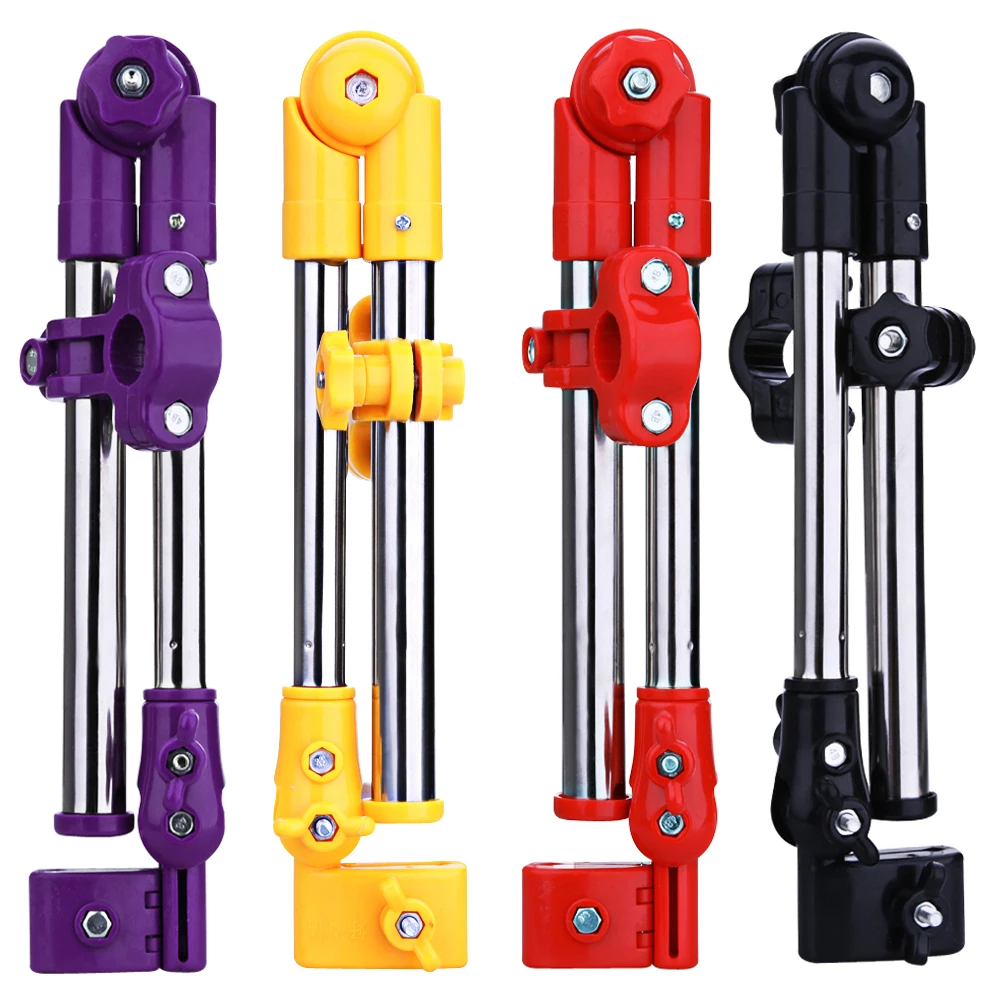 Adjustable Any Angle Bike Wheelchair Stroller Chair Umbrella Holder Connector Stand Supporter Stainless Steel Multiused Stands
