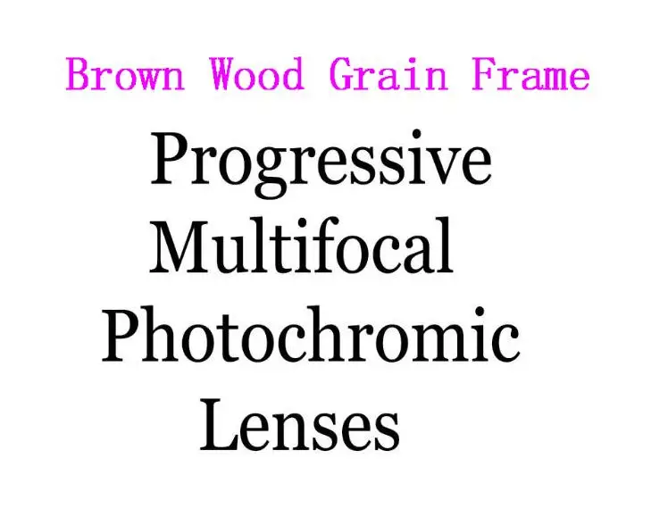 Новое поступление, прогрессивные Мультифокальные фотохромные очки для близорукости для мужчин и женщин, Большая квадратная оправа TR90, очки из искусственного дерева L3 - Цвет оправы: C3