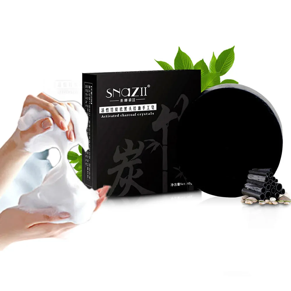 

Black Bamboo Clean Body Shower Soap Deep Purifying Peel Off Facail Face Soap Skin Care Bath Body Removal Oil Beauty