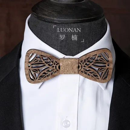 Free ship mens luxury real wooden carved bowtie bow knot tie/bow tie/stage event/stage performance tuxedo bow tie