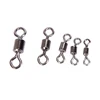 50PCS Ball Bearing Swivel Solid Rings Fishing Connector Ocean Boat Fishing Hooks Black ► Photo 3/5