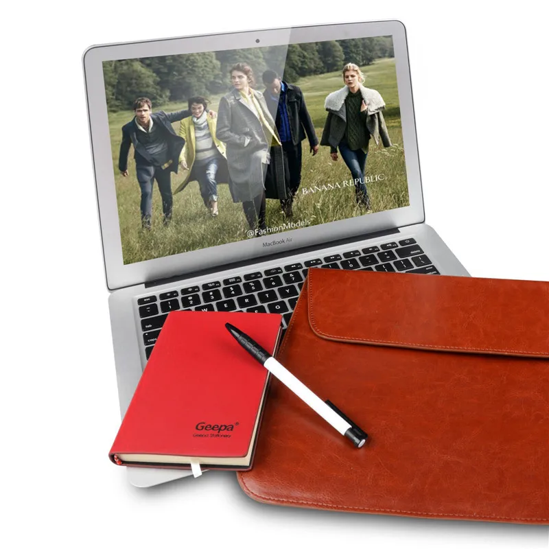 Роскошный кожаный чехол для Apple Macbook Air 11 13 ноутбук рукав Чехол Mac book 3 дюймов бизнес